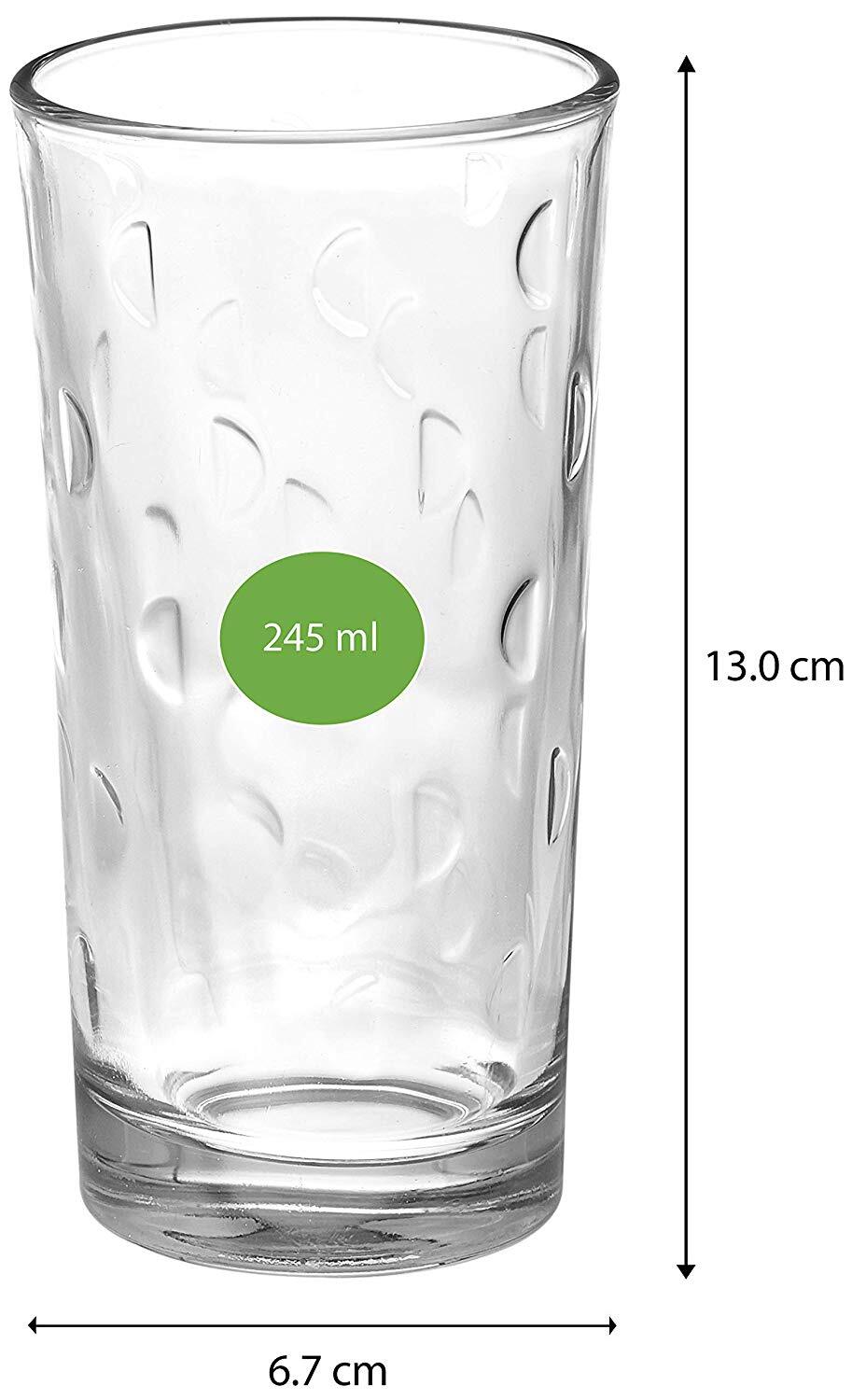 Uniglass Polo Juice Glass 245 Ml Set Of 6 Pcs