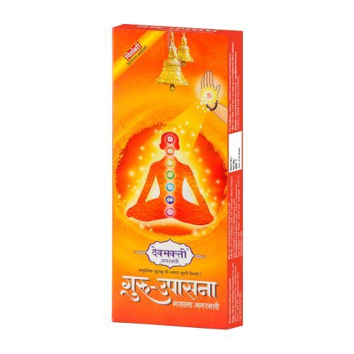 Devbhakti Guru Upasana Agarbatti - Bamboo Stick, 22.5 Cm Length, Wood Colour | Eco-friendly, Smooth Surface, Ideal For Meditation And Focused Sadhna