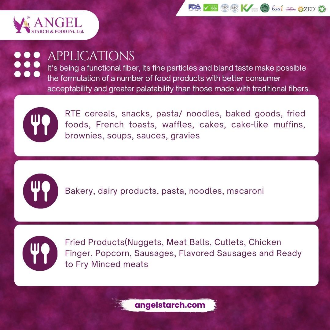 Angel Rs 3700 Ts Cws - Cold Water Soluble Tapioca Starch, Vegan, Gluten-free, Non-gmo, Pregelatinized Resistant Starch Type 4, Enhances Fiber Content, Reduces Caloric Intake, Slow Digestibility