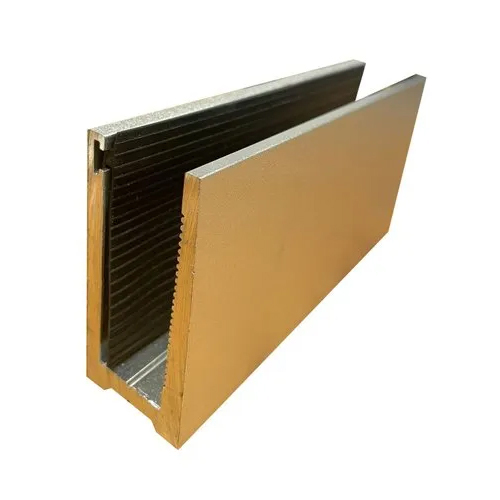 Rectangular Aluminum Extrusion - Custom Size, Rose Gold, 5mm Thickness | High-Grade, Anodized Finish, Corrosion Resistant, Industrial & Commercial Use