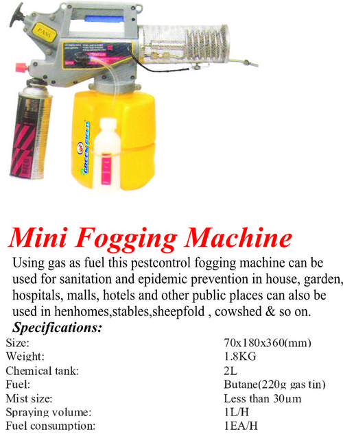 Mini Fogging Machine Capacity: 1 Liter Per Hour