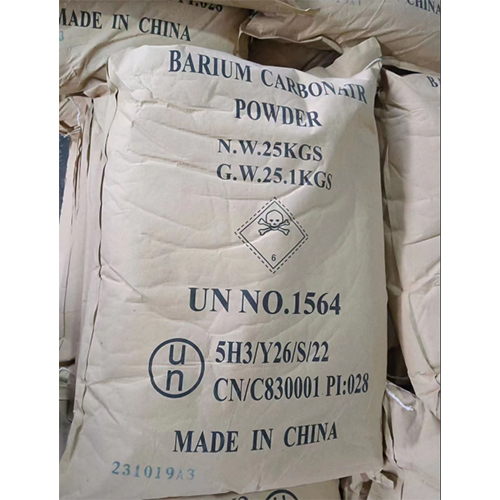 Barium Carbonate - 99.53% Purity, White Amorphous Powder 5-12um , Industrial Application in Ceramics and Glass