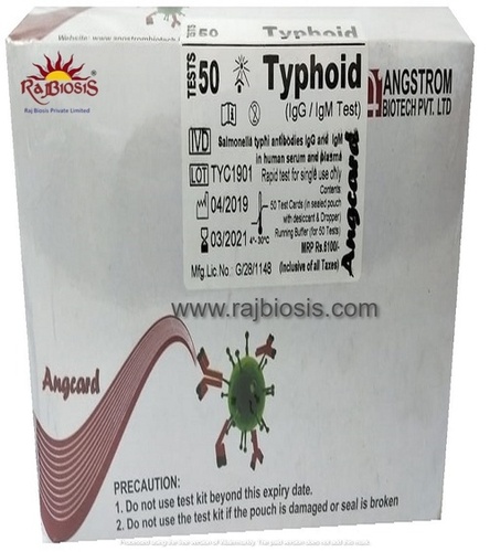 Angstrom Typhoid Rapid Test Kit - Attributes: Safe To Use