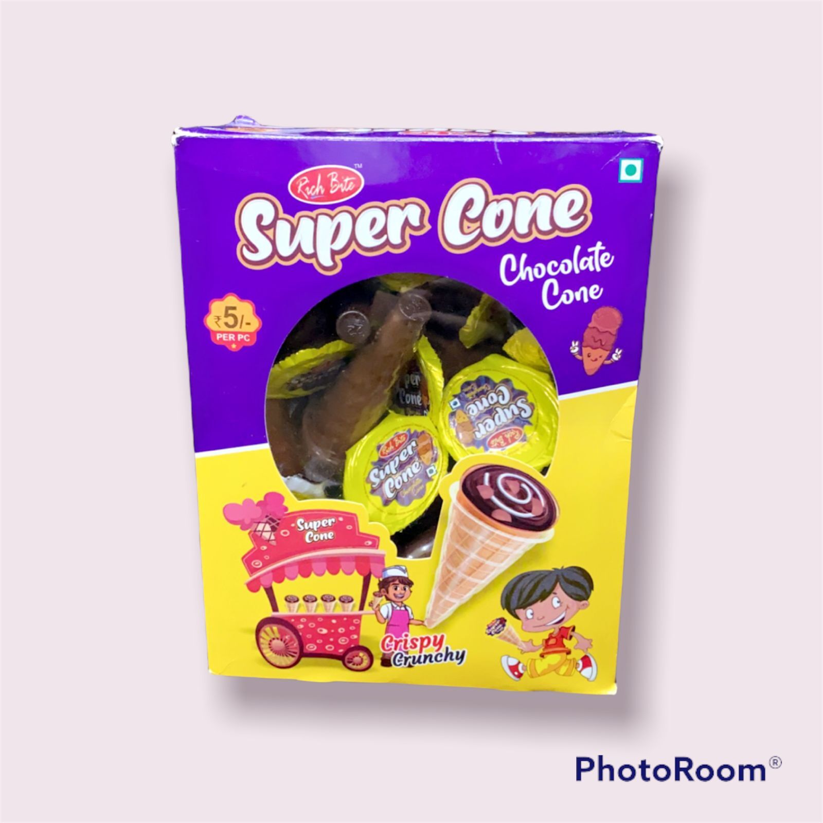 Crispy Chocolate Cone - Color: Brown