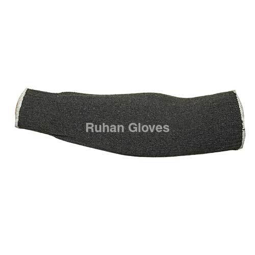 White 7 Gauge Cotton Knitted Grey Hand Sleeve (12 To 18 Inch )