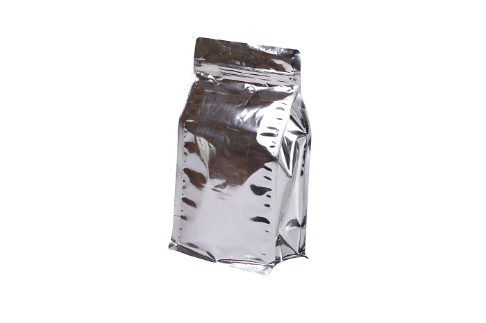 Flat Bottom Confectionery Pouches - Standard Size, Silver Color | Flexible Design For Secure Shelf Stability, Ideal For Sweets & Chocolates