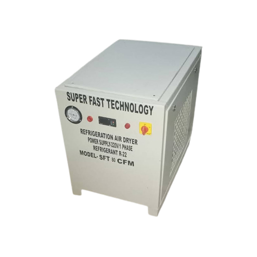 सिल्वर Sft80 Cfm सिंगल फेज लो प्रेशर रेफ्रिजरेशन एयर ड्रायर