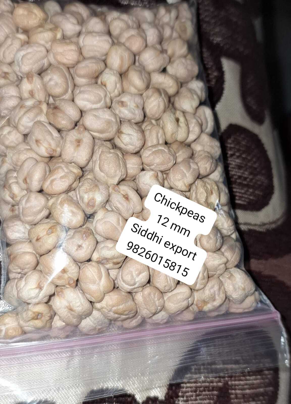 Organic Chickpeas - Whole, Round, Fresh | Various Sizes (42-62), High Purity, 24 Months Shelf Life, Gluten-free, Ideal For Vegan Cuisine
