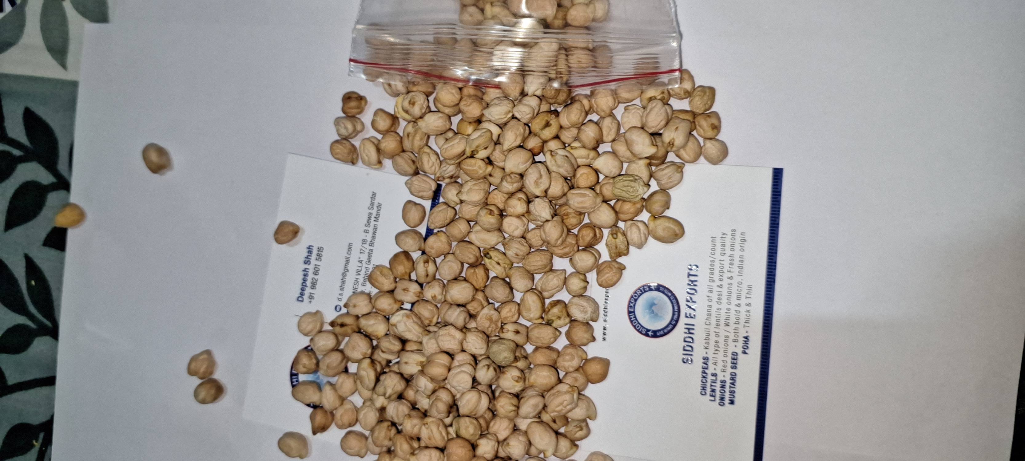Organic Chickpeas - Whole, Round, Fresh | Various Sizes (42-62), High Purity, 24 Months Shelf Life, Gluten-free, Ideal For Vegan Cuisine