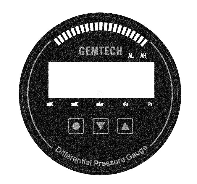 Gemtech Series 3000 Digital Pressure Gauge With Alarm Range 0 To 12 Mm Wc