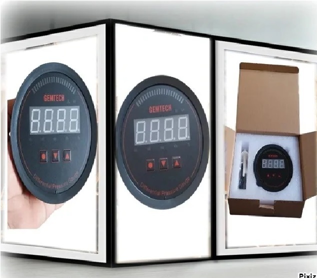 Gemtech Series 3000 Digital Pressure Gauge With Alarm Range 0 To 50 Mm Wc