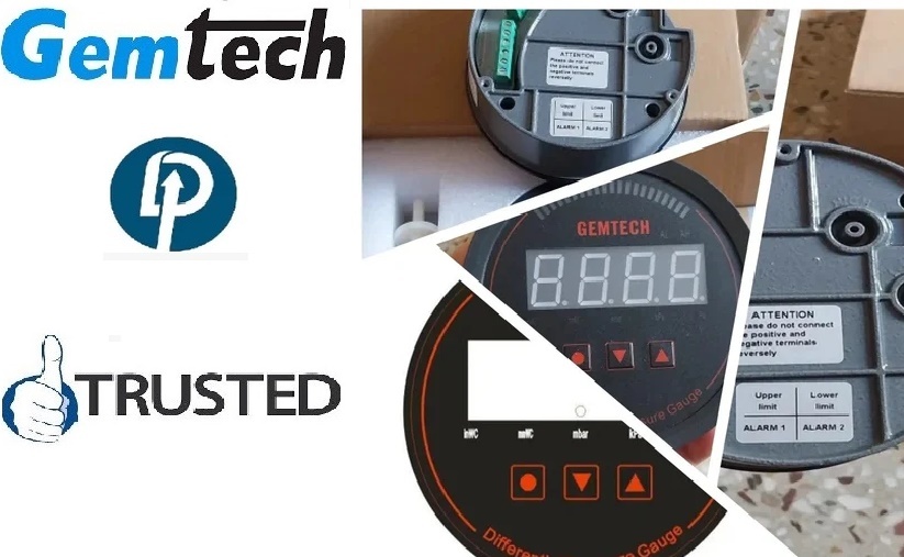 Gemtech Series 3000 Digital Pressure Gauge With Alarm Range 0 To 2000 Pascal Kamaluaganja - Accuracy: A 1%fs