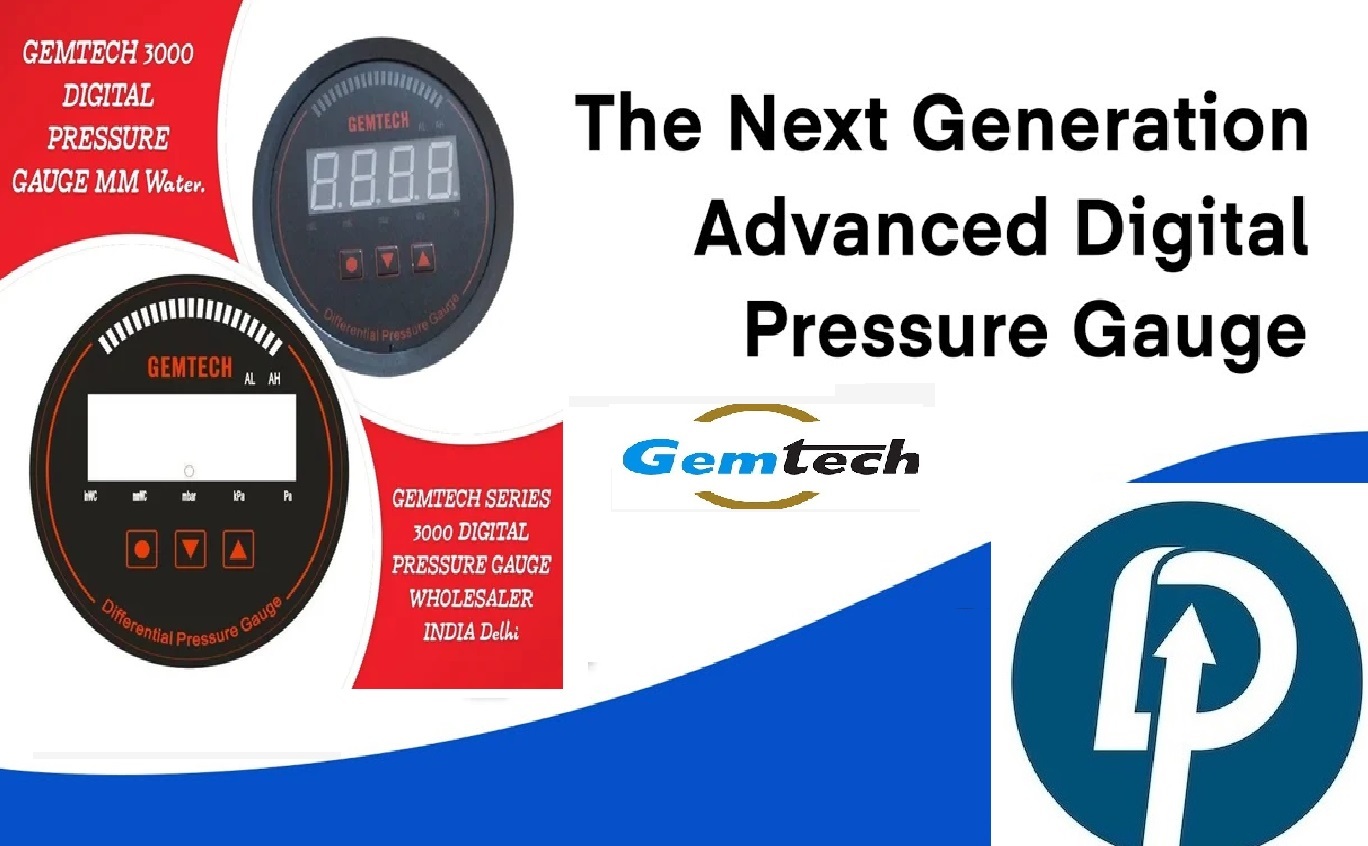 Gemtech Series 3000 Digital Pressure Gauge With Alarm Range 0 To 60 Pascal Navi Mumbai