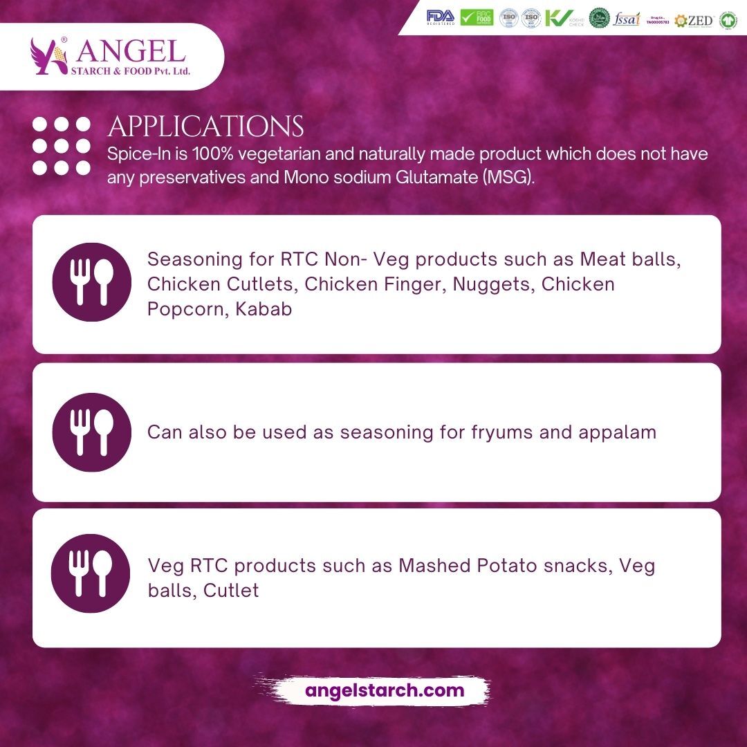 Clean Label Starch Ingredient With Spices Seasoning With Umami Flavour (No Msg) - 25 Kilograms, Vegan, Gluten-free, 12 Months Shelf Life