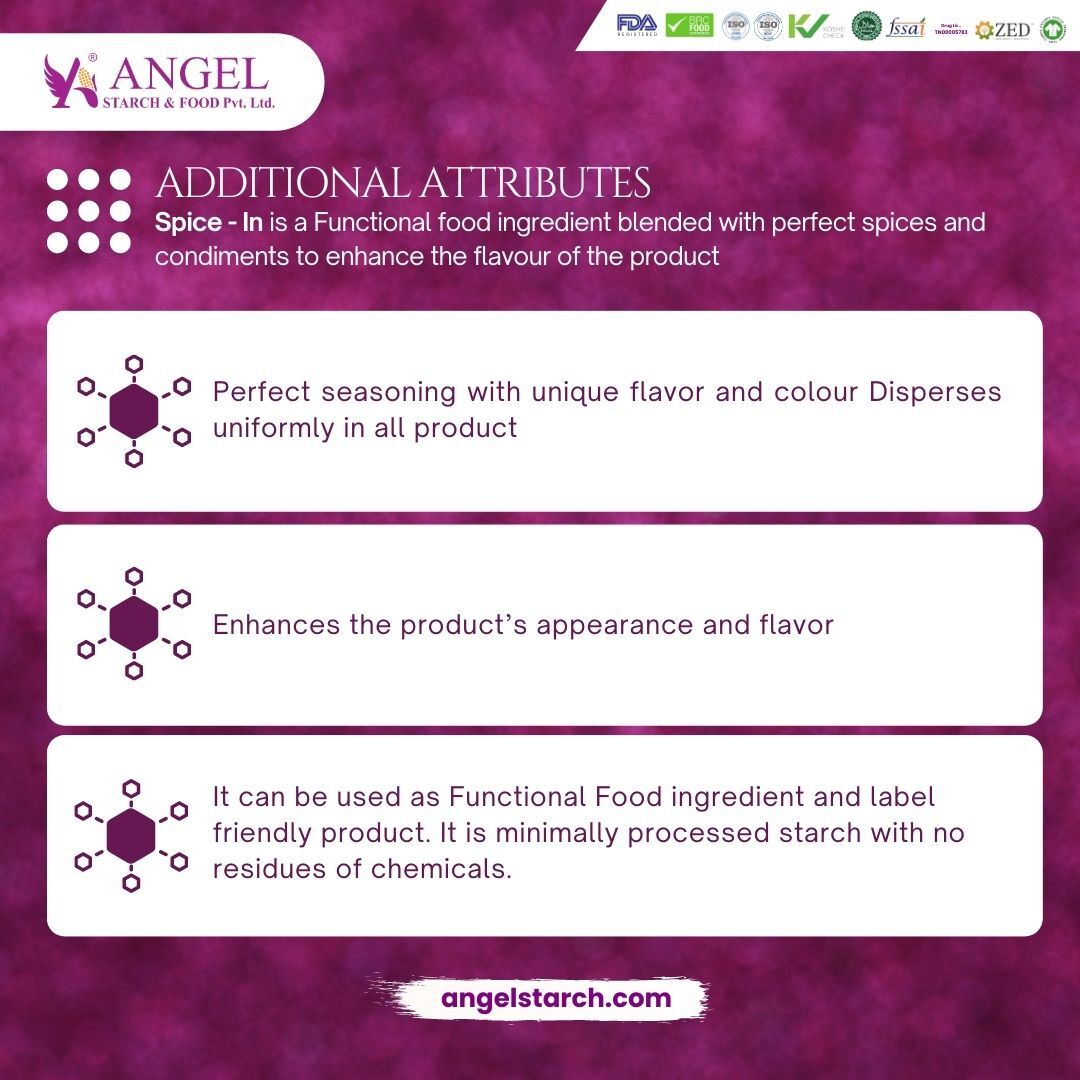 Clean Label Starch Ingredient With Spices Seasoning With Umami Flavour (No Msg) - 25 Kilograms, Vegan, Gluten-free, 12 Months Shelf Life