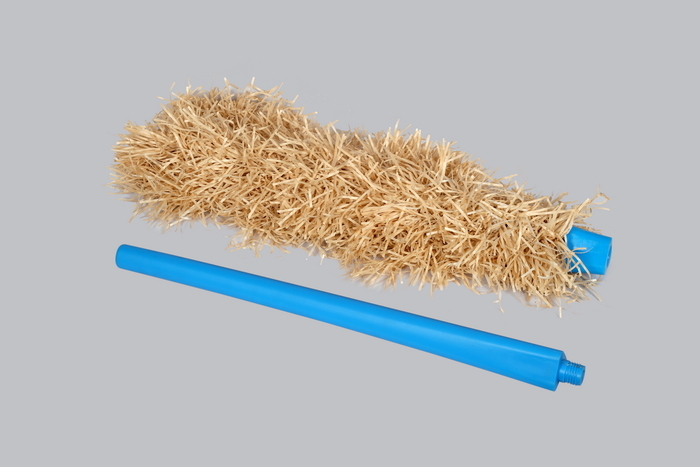 Flexi Broom Fastclean - Plastic, Detachable Handle, Blue | Flexible Design For Easy Corner Reach, Less Back Pain, Unique Technology