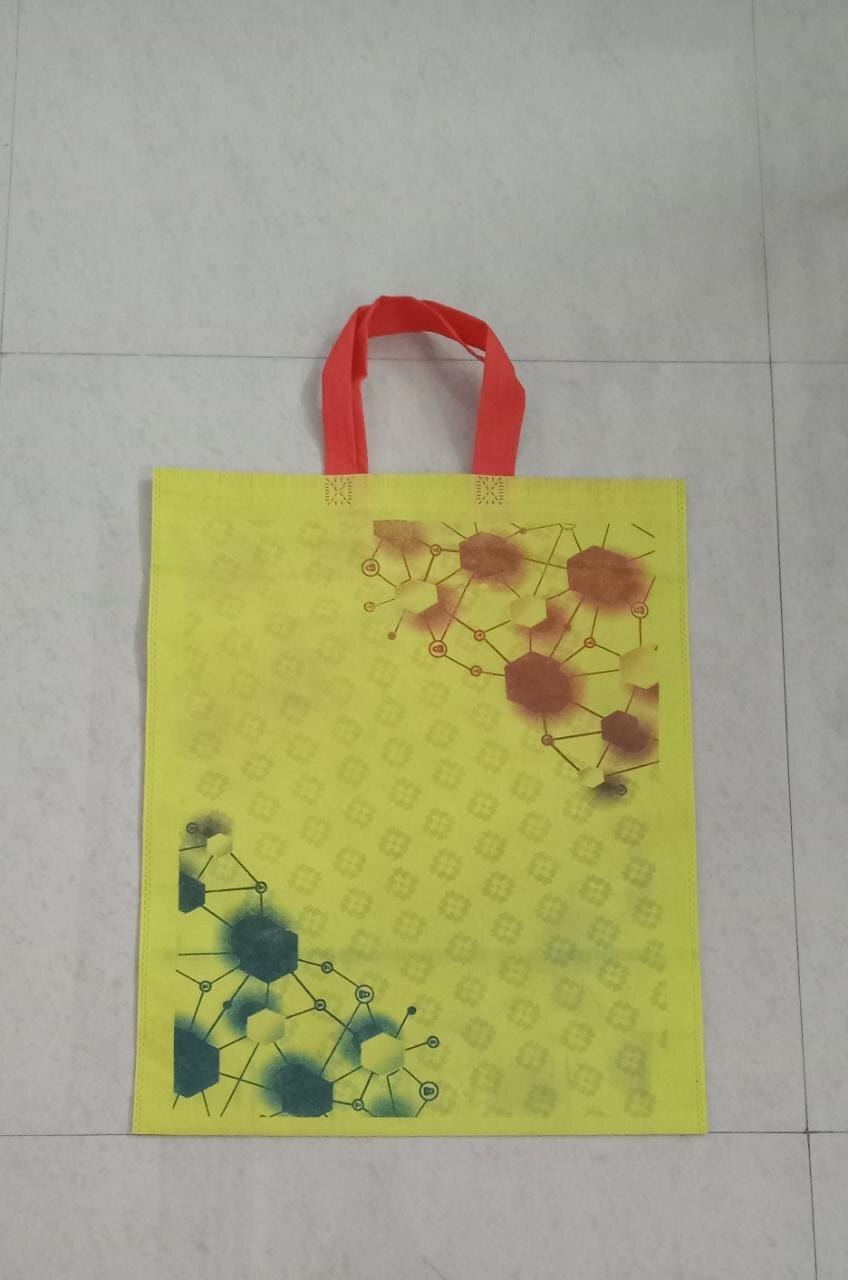 Multi-colour Non Woven Loop Handle Bag - Non Woven Fabric, Ideal For Grocery, Hotel, Hospital & Ecommerce Use