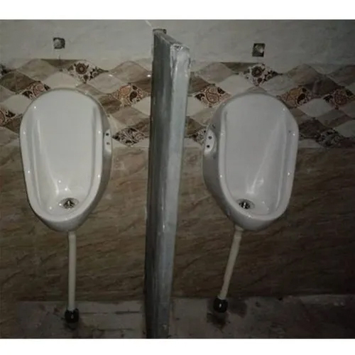 White Retrofit Waterless Urinal System Kit