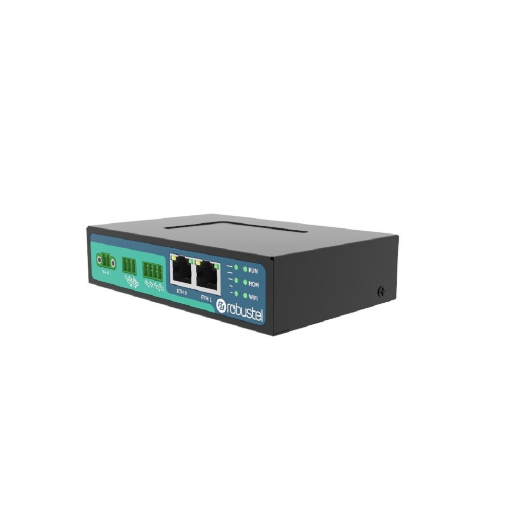 Robustel R2010 Industrial Cellular Gateway - Metal, 127x82x30 Mm | Dual Sim, 2 Ethernet Ports, Rs232/rs485, -35°c To +75°c Operating Temperature, 4g Connectivity