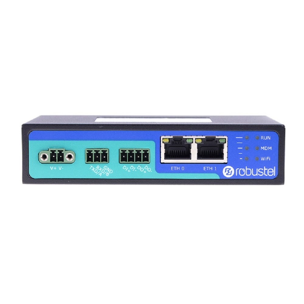 Robustel R2010 Industrial Cellular Gateway - Metal, 127x82x30 Mm | Dual Sim, 2 Ethernet Ports, Rs232/rs485, -35°c To +75°c Operating Temperature, 4g Connectivity