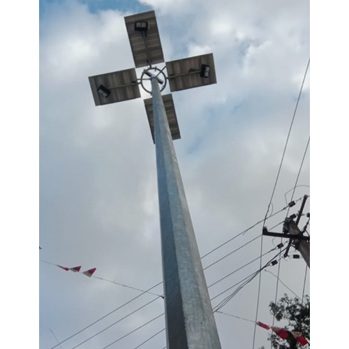 Solar High Mast Light - Color: Sliver