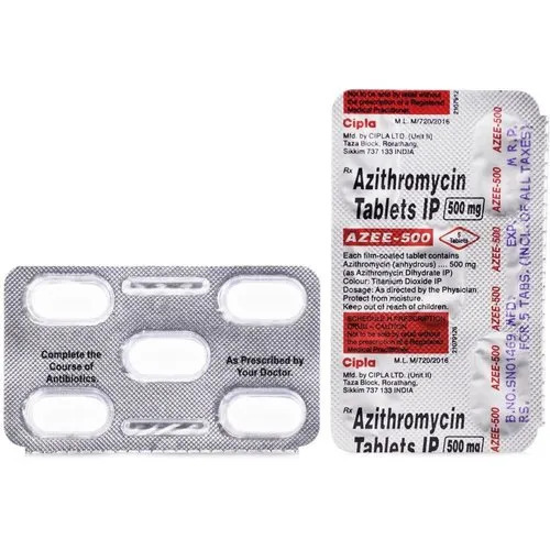 Azee 500 Mg (Azithromycin Tablets Ip) General Medicines