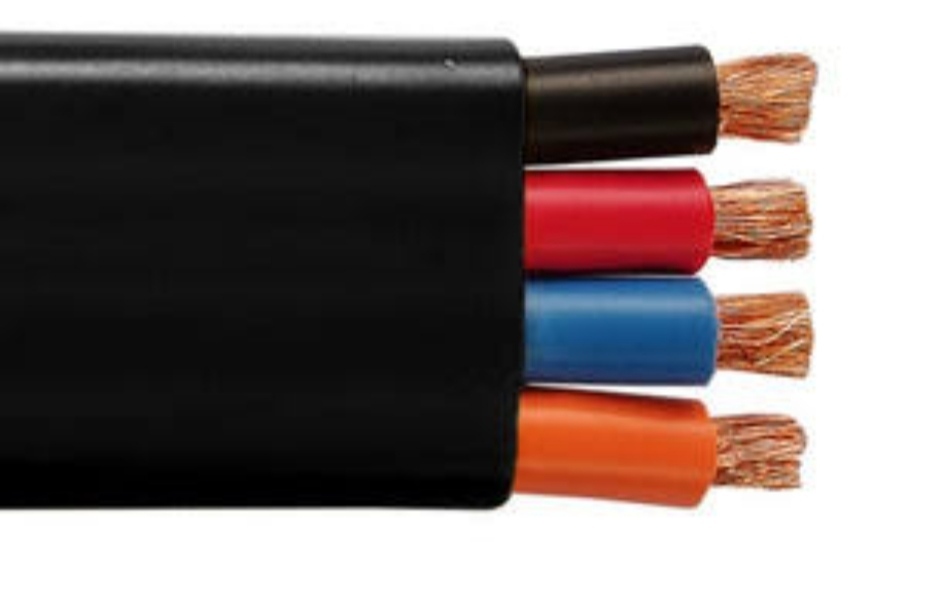 Flat Festoon Cable - Color: Black