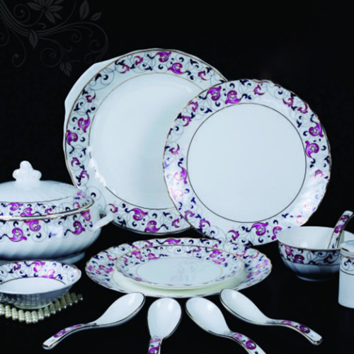 Ceramic Dinner Set 20 - Durable Ceramic Material, Versatile Dinner Plates And Bowls, Elegant Aesthetic Design In Classic Black