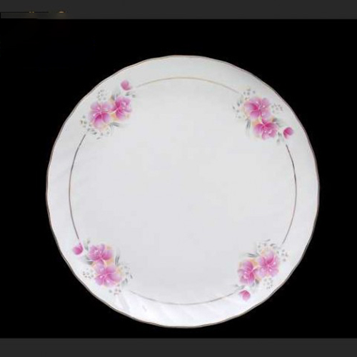 Ceramic Dinner Plate 26 - Ceramic Material, 26 Cm Size, Elegant Black Color | Versatile For Home And Hotel Use, Microwave Safe, Durable Design