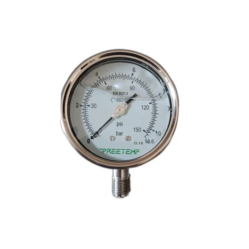 Silver Sealed Diaphragm Pressure Gauges