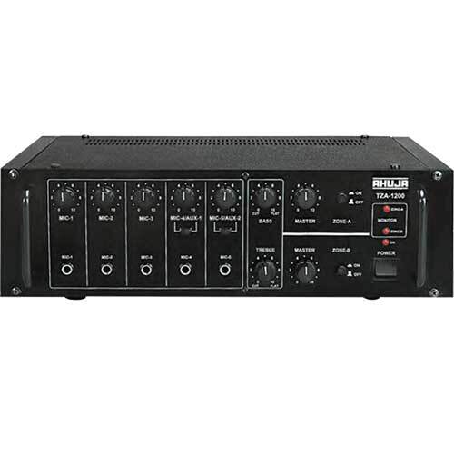Black Tza 1200 Two Zone Pa Mixer Amplifiers