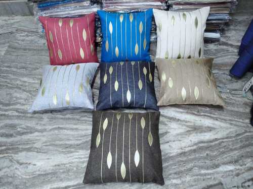 jute and dupion cushion cover