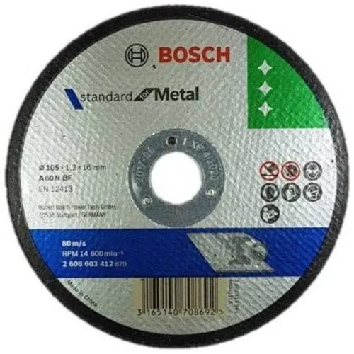 Bosch Metal Cutting Blade - High Quality Steel, Different Sizes Available, Sleek Black Design | Precision Cutting for Steel Applications