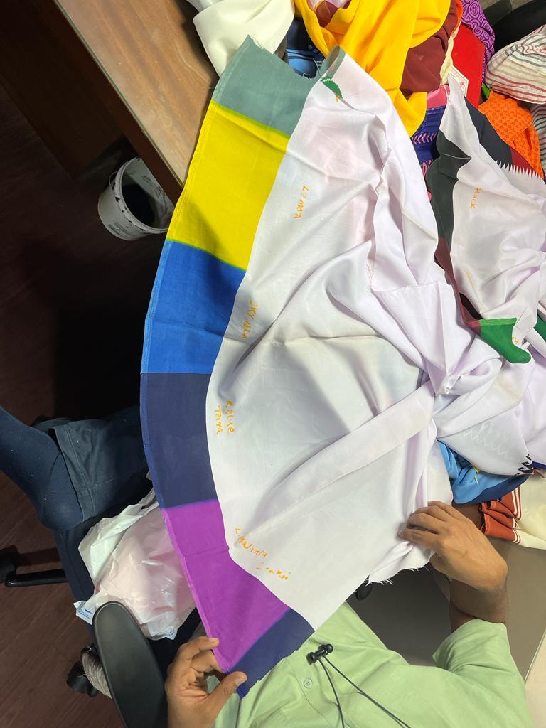 Uniform Designer Georgette Saree - 5.5 Meter Length, 44 Inch Width, Multicolor, Printed | Skin Friendly, Washable, Ideal For Daily Wear