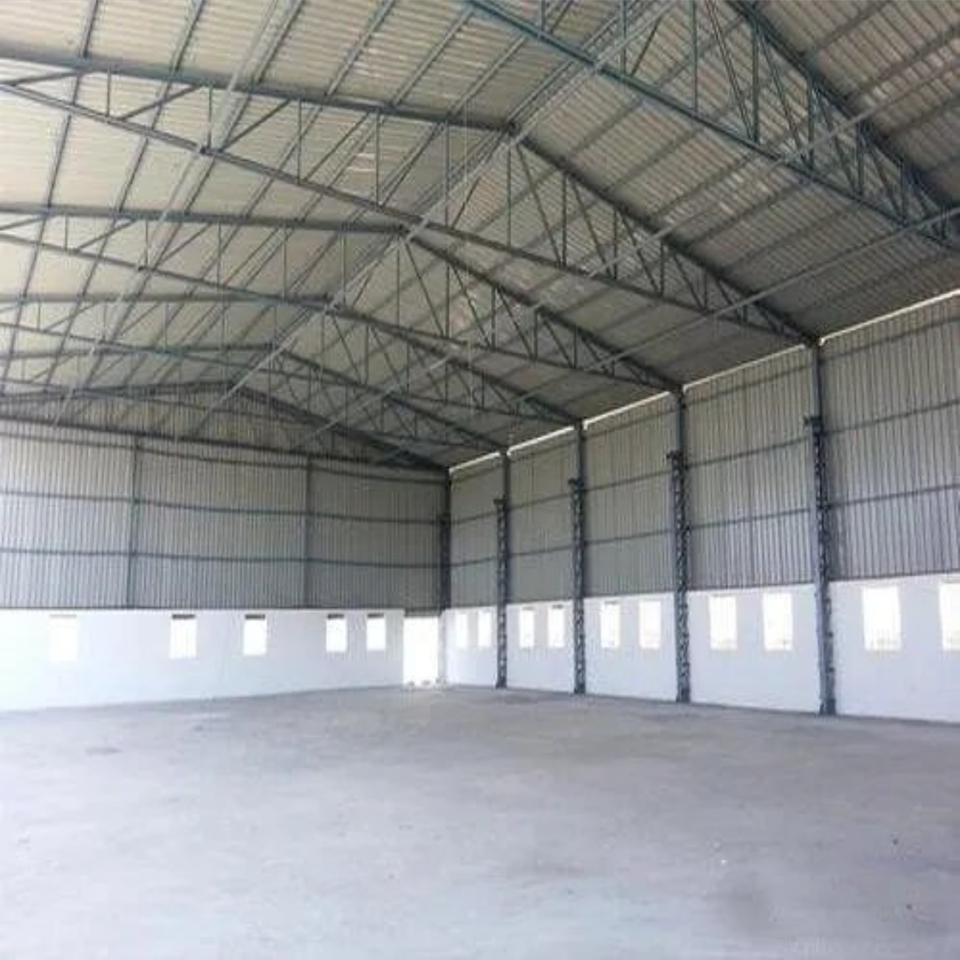 Pipe Structure - Aluminum Sheet And Steel Framework, Custom Color Options, Durable Sandwich Panel Walls, Dual Aluminum Sliding Windows