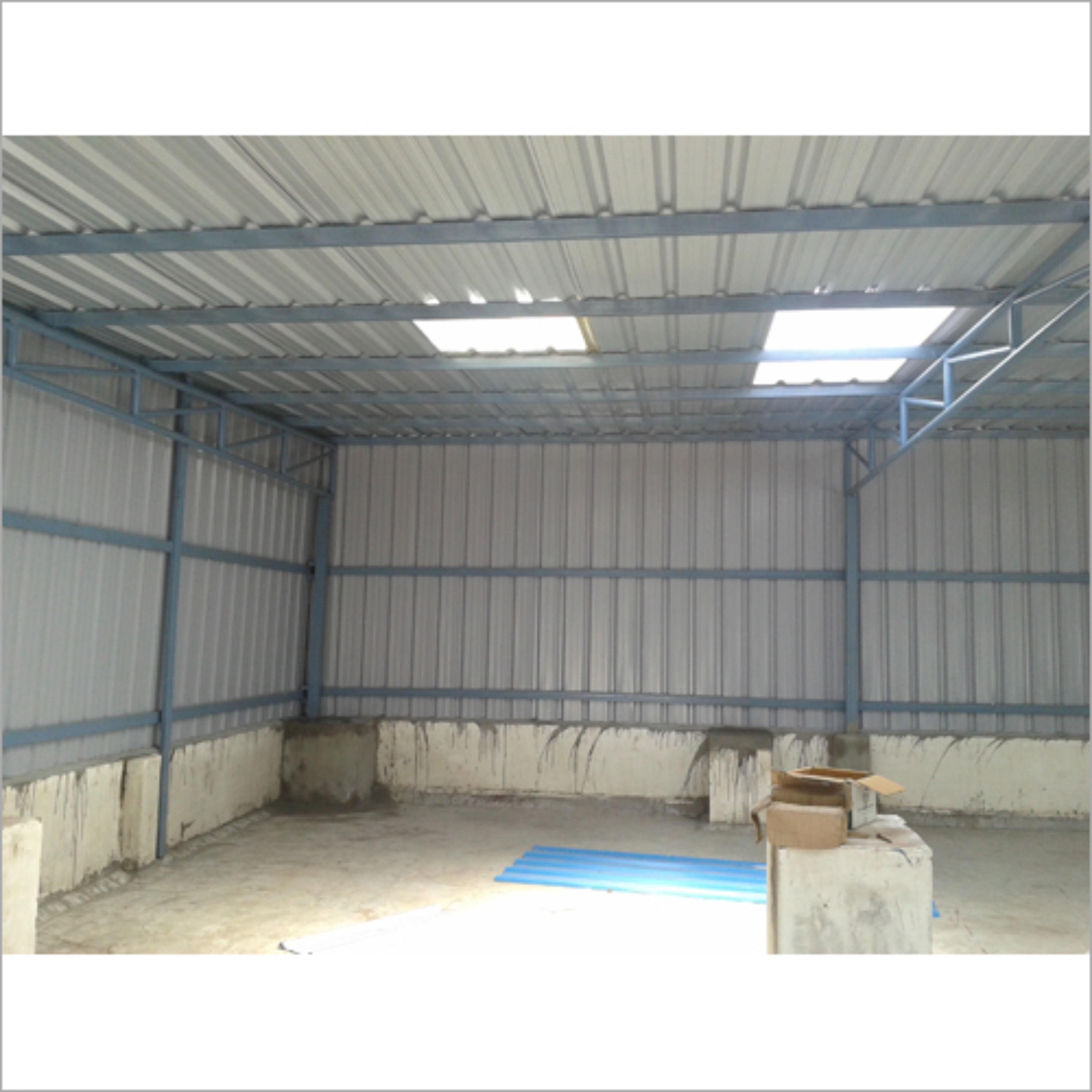 Pipe Structure - Aluminum Sheet And Steel Framework, Custom Color Options, Durable Sandwich Panel Walls, Dual Aluminum Sliding Windows