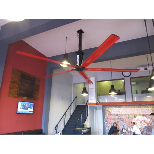 Black And Red Industrial Hvls Fan