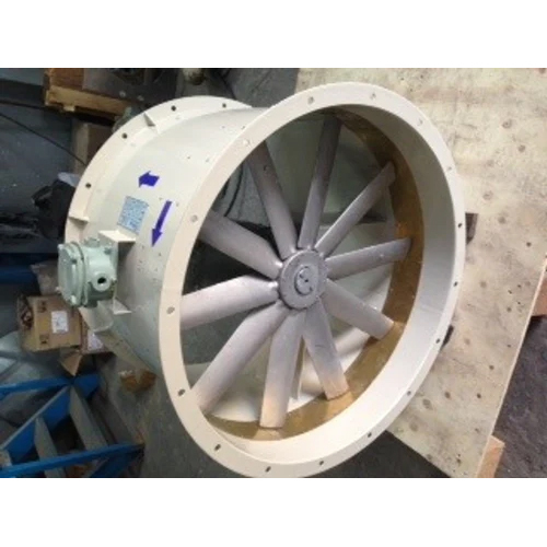 White Flame Proof Tube Axial Fans