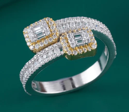 Designer Gold Diamond Ring - 10k Gold, Size 10, Lab-grown Round Diamond 0.46 Carat, Polished Finish, Vvs Clarity, D Color | Customized Luxury Wedding Jewellery