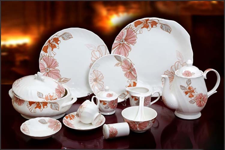 Ceramic Dinner Set 72 - Durable Ceramic Material, Elegant Design For Home & Hotel Use, Versatile Dinner Plates & Bowls For Oven & Microwave