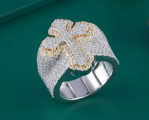 Diamond Cross Ring
