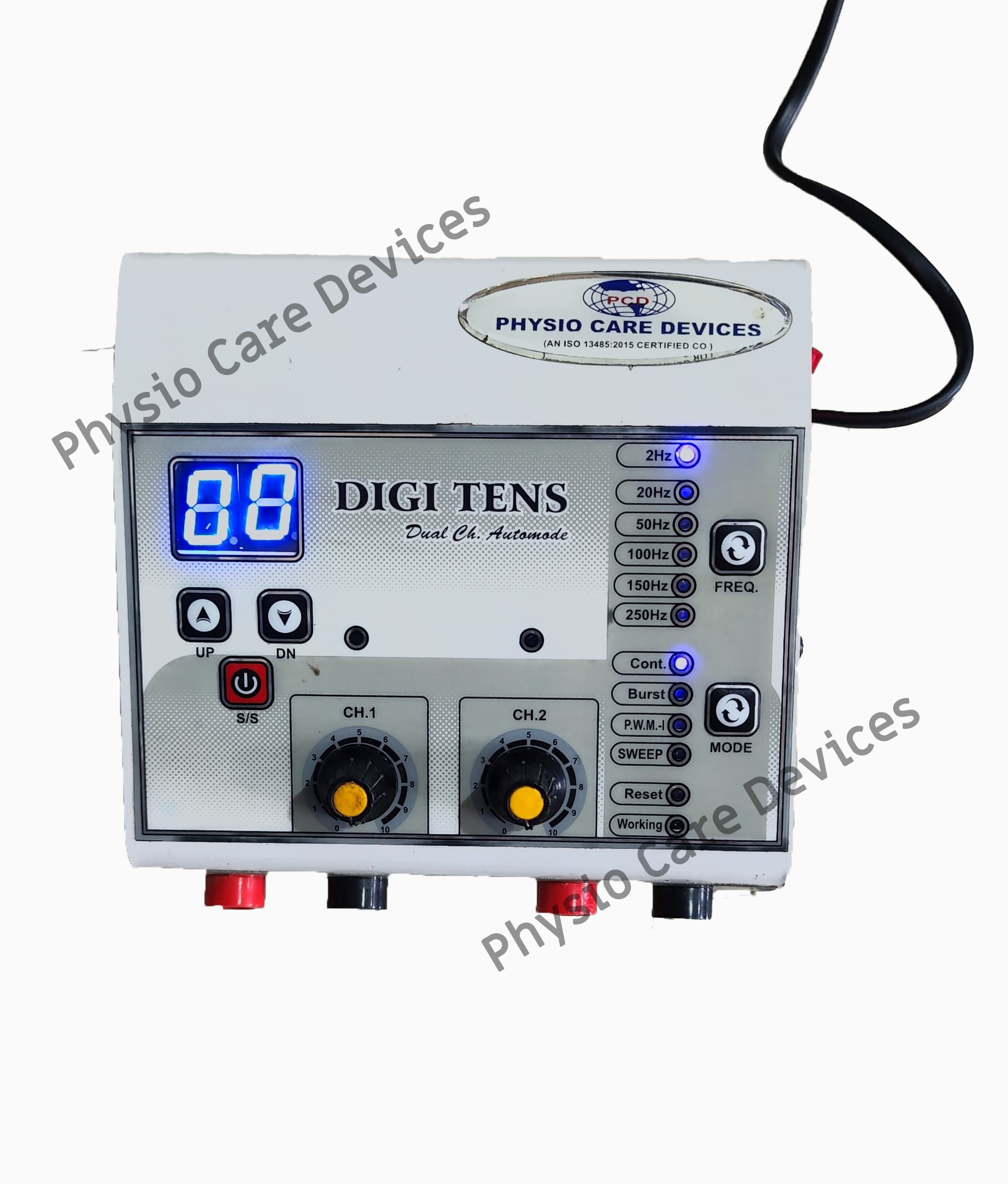 Auto Mode Dual Channel Portable Tens With Timer