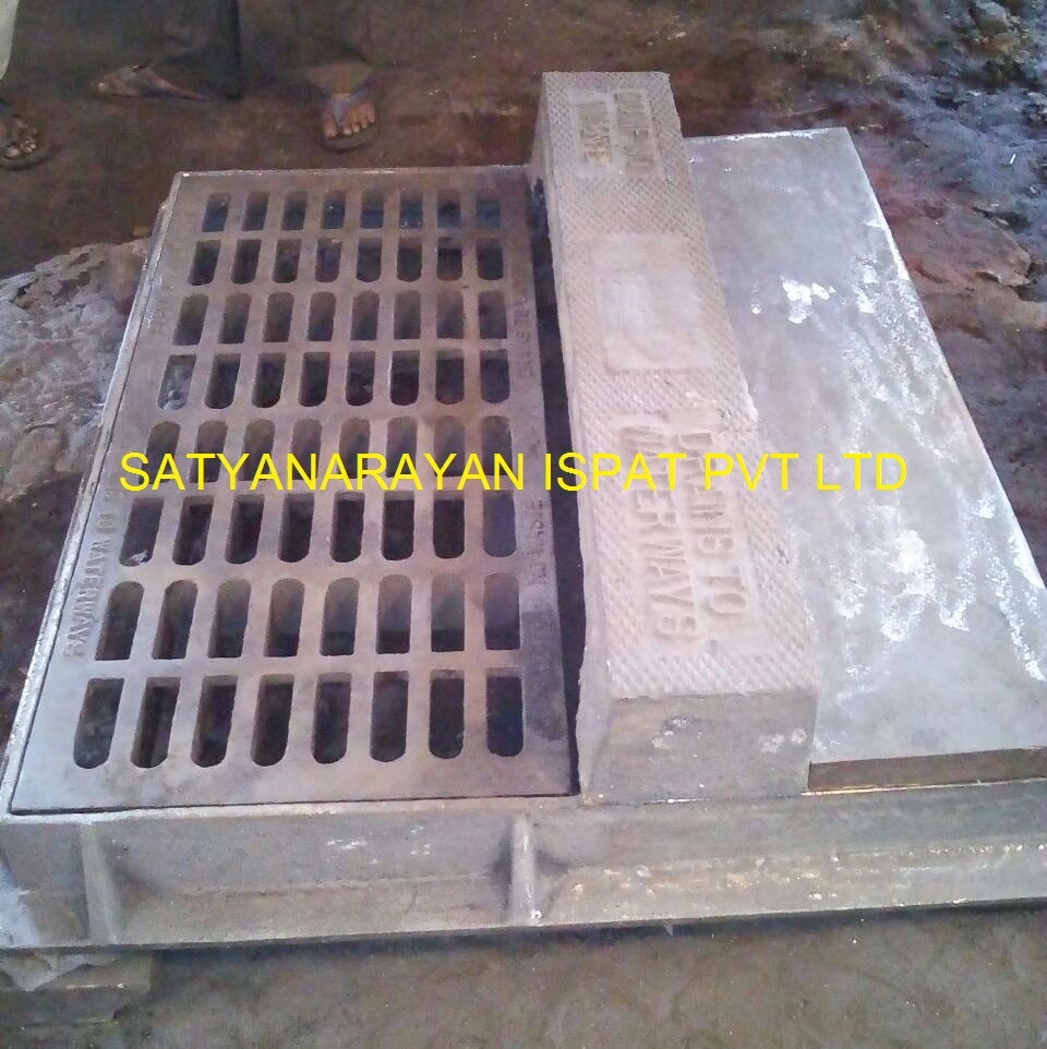 Curb Inlet Frames Grates And Back Plate - Color: Black