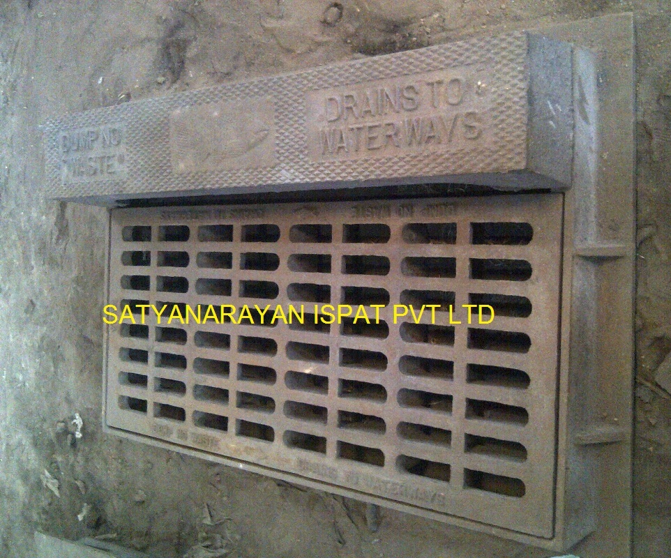 Curb Inlet Frames Grates And Back Plate - Color: Black
