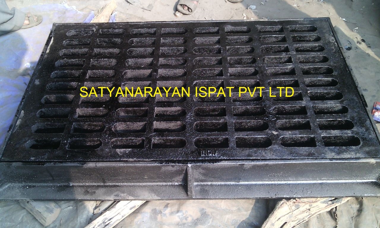 Curb Inlet Frames Grates And Back Plate - Color: Black