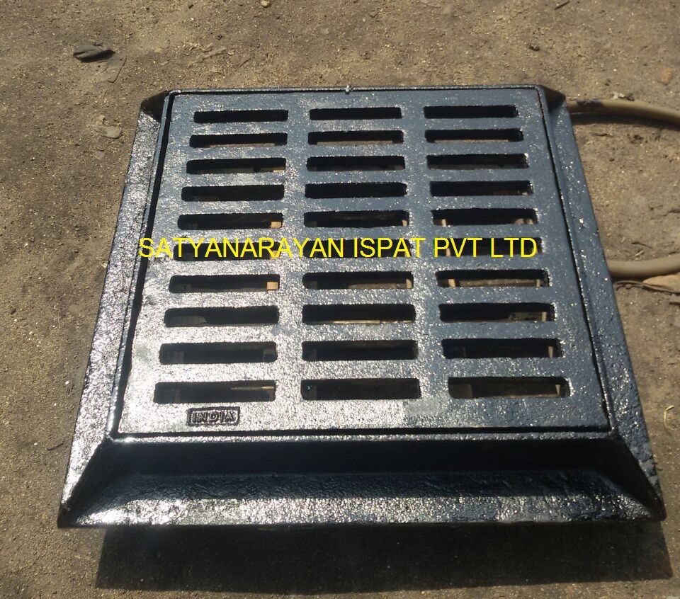 Curb Inlet Frames Grates And Back Plate - Color: Black