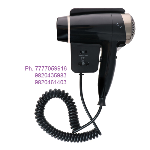 Wall Mounted Black Hair Dryer - Frequency: 50 To 60 Megahertz (Mhz)