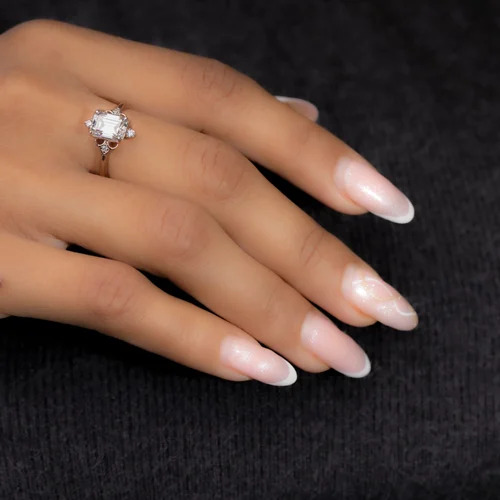 Diamond Solitaire Rings - 10k Rose Gold, 2.35 Gm Weight, Octagon Lab-grown Diamond, Vvs Clarity, Customized, Elegant Design For Weddings