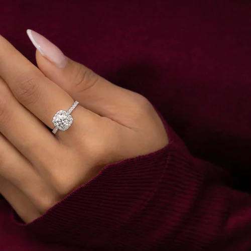 Diamonds Solitaire Ring - 10k Gold, Size Us-7, Lab-grown Diamond, Round Shape, Clarity Vvs, Color D | Elegant Design, Customizable, Lightweight, Perfect For Engagement