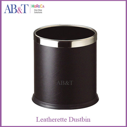 Leatherette Dustbin - Capacity: 13 Liter/Day